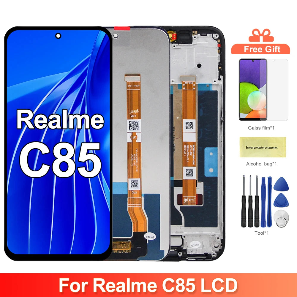 6.8" For OPPO Realme C85 RMX5253 LCD Display Touch Screen Digitizer For OPPO Realme C85 LCD Assembly Replacement Parts OPPO phone repair parts