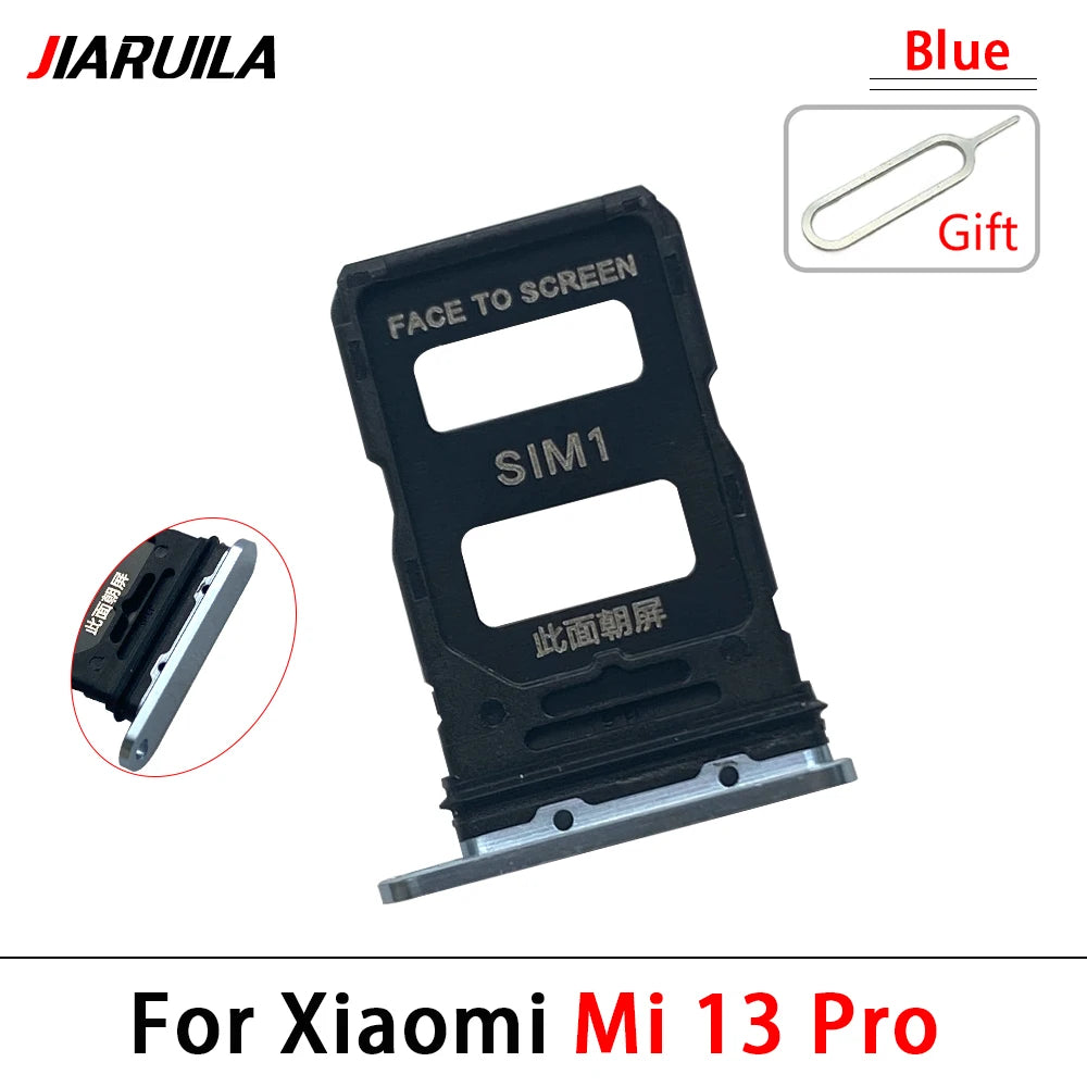 10Pcs, New For Xiaomi Mi 13 Pro / Mi 13 Lite / Mi 13T Pro SIM Card Slot SD Card Tray Holder Adapter  Xiaomi  Xiao mi phone repair parts
