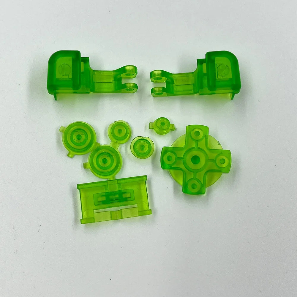 100sets Plastic Full Set Buttons For Gameboy GBA SP A B L R Select Start Power On Off Volume Buttons D Pad Key Game console repair parts