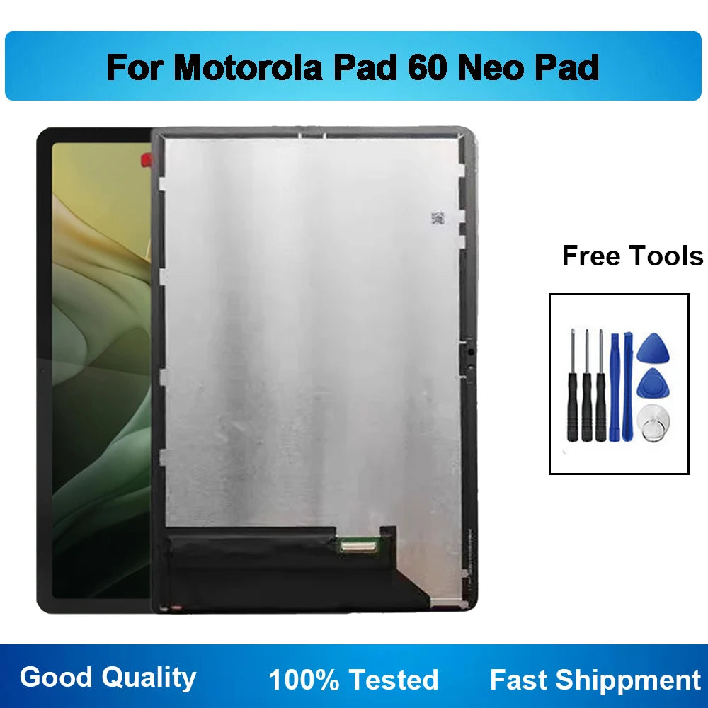 For Motorola Moto Pad 60 Neo Tablet LCD Display Touch Screen Digitizer Full Assembly Replacement Tablet repair parts