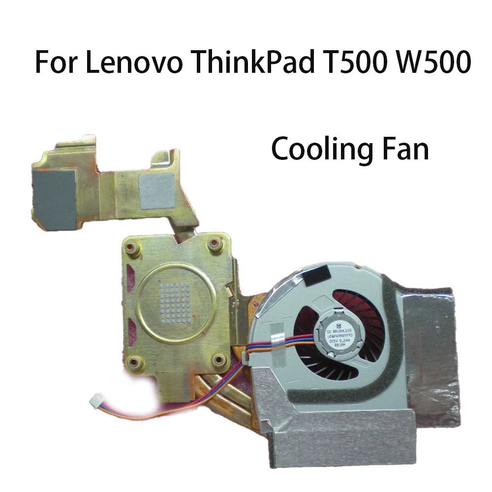Original CPU Cooling Fan For Lenovo ThinkPad T500 W500 Laptop Fan With Heatsink 45N5493 45N5492 Lenovo laptop repair parts