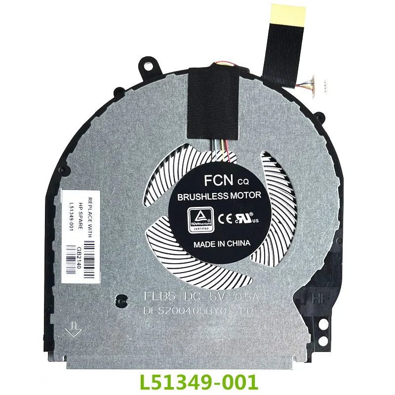 NEW ORIGINAL Laptop CPU Cooling Fan For HP 15-DQ TPN-W140 L51349-001 HP laptop repair parts