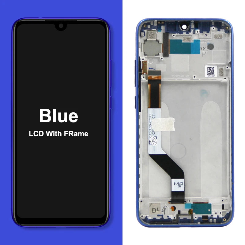 6.3" Display Screen for Xiaomi Redmi Note 7 Pro M1901F7S Lcd Display Digital Touch Screen with Frame for Redmi Note 7 Assembly Xiaomi phone repair parts