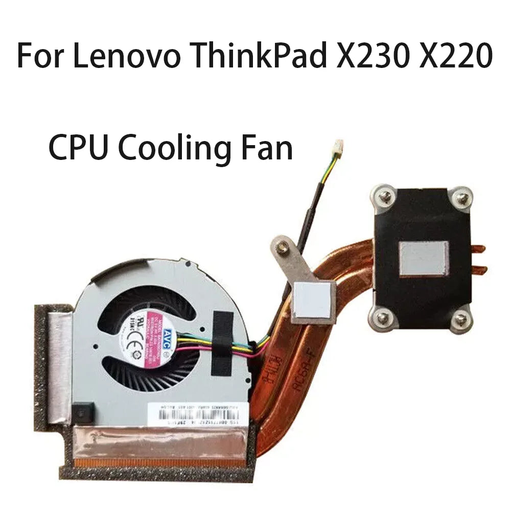 Original CPU Cooling Fan Heatsink For Lenovo ThinkPad X230 X230i X220 X220i FRU 04W0435 04W6921 04W6922 04W6923 Lenovo laptop repair parts