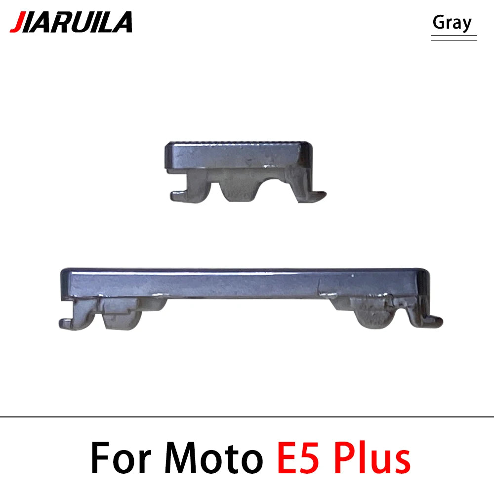 10Pcs, New For Motorola Moto E5 E6 E6s Plus E7 Power SIde Volume Button + Power ON / OFF Buttton Key Set Replacement Parts Motorola phone repair parts
