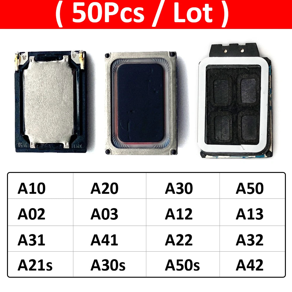 50Pcs Rear Inner Ringer Buzzer Loud Speaker For Samsung A10 A20 A30 A50 A02 A31 A21s A30s A50s A03 Core A22 A32 4G 5G Samsung phone repair parts