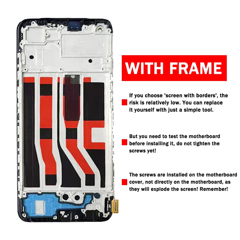 Super AMOLED For Oppo A74 LCD Display For OPPO A74 4G CHP2219 LCD Touch Screen Digitizer Assemby With Frame  Oppo phone repair parts
