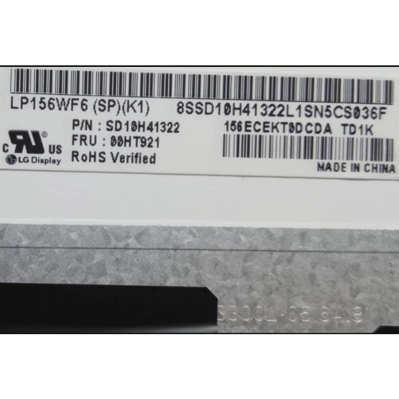 15.6'' Slim IPS Screen LP156WF6-SPK1 SPP1 SPK2 SPK3 SPK6 SPC1 SPB1 SPL1 SPA1 NV156FHM-N42 N41 LP156WF4-SPL1 SPL2 30 Pin FHD