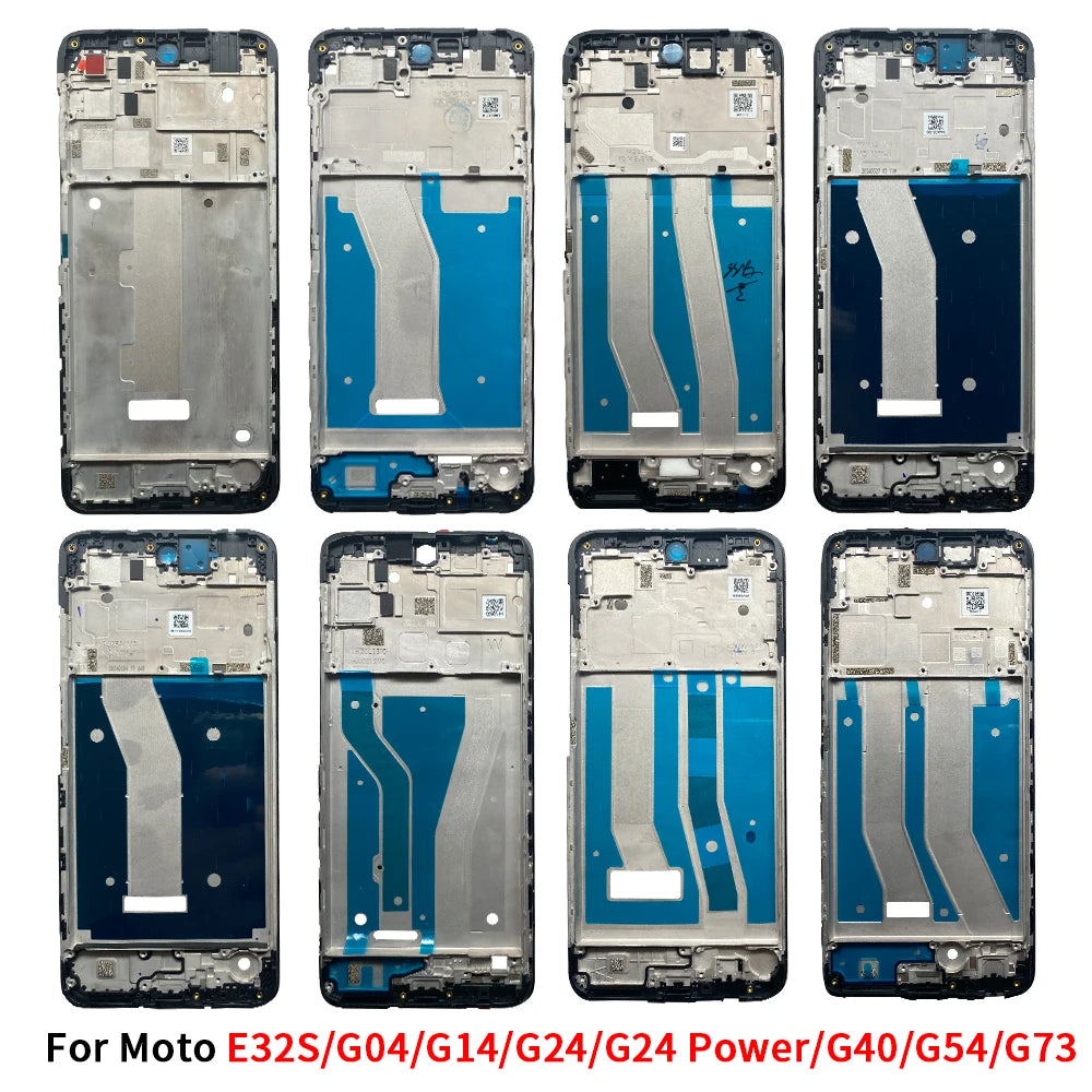 Housing Middle Frame Bezel Plate Cover For Motorola Moto G04 G14 G24 G34 G54 G84 Power Motorola phone repair parts