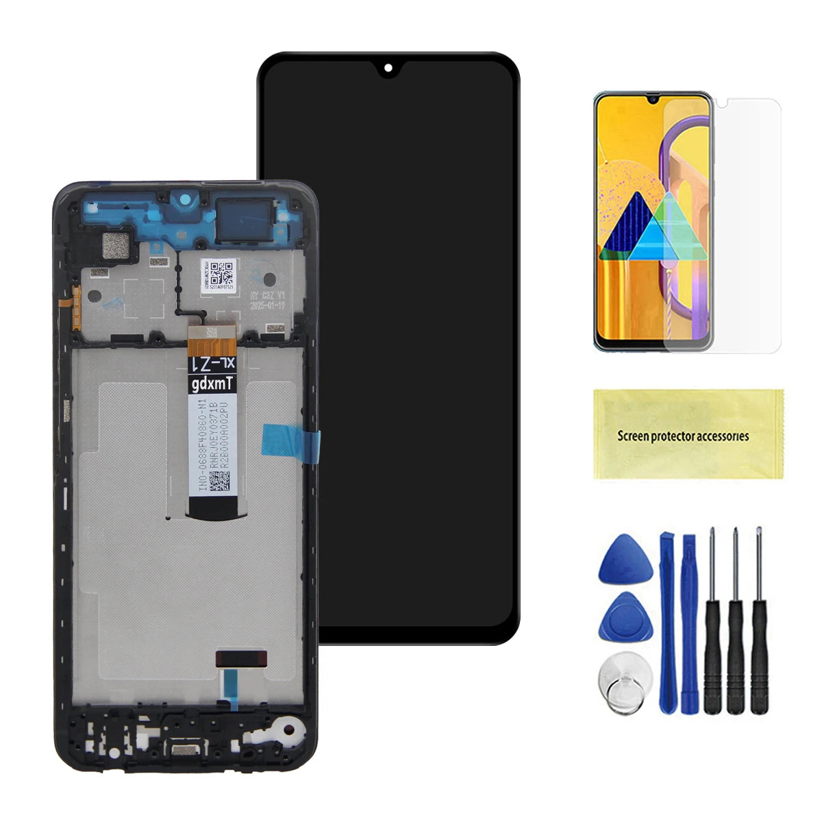 For Redmi A5 4G Touch Screen 25028PC03G 25028RN03A 25028RN03I for Redmi A5 4G with Frame Display Digitizer Assembly Repair Parts Redmi phone repair parts