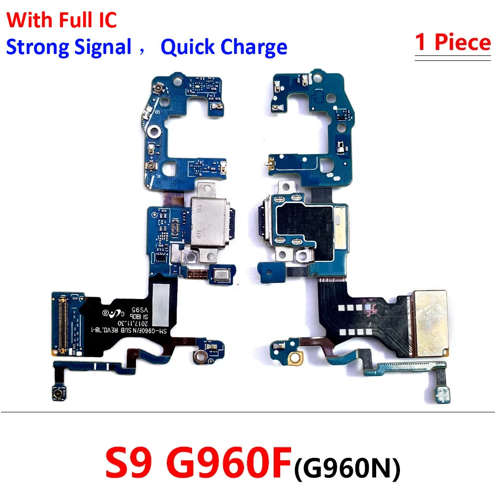 For Samsung S8 S9 Plus S10 Lite 5G G950F G955F G965F USB Charging Dock Connector Flex Cable Microphone Board Samsung phone repair parts