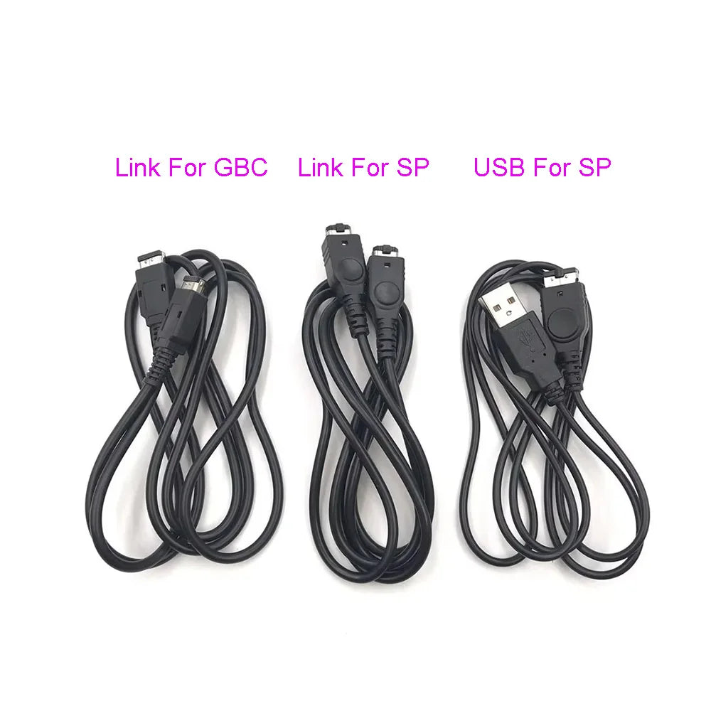 20PCS  Connect Link Cable For GBA SP USB Charging Charger Cable For Nintendo Gameboy Advance GBA SP GBC Link Cable Game console repair parts