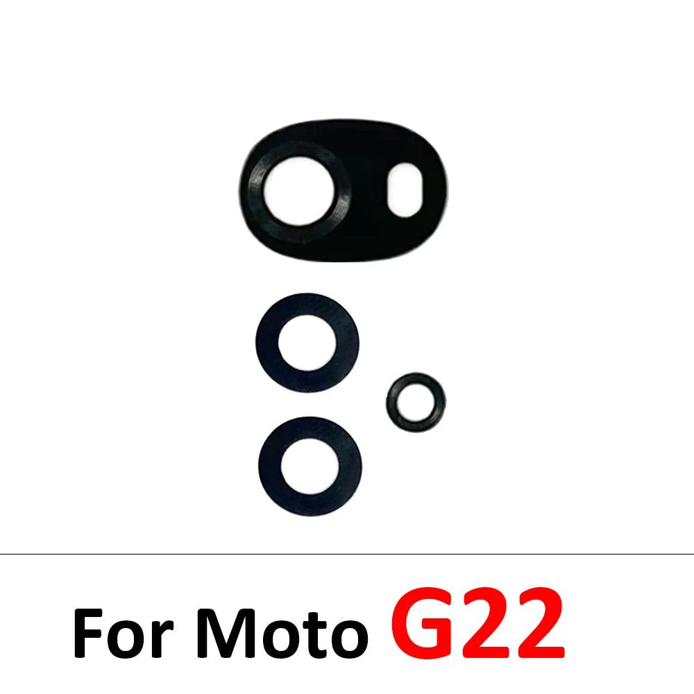 Rear Back Camera Glass Lens With Adhesive For Motorola Moto G22 G32 G42 G52 G62 G13 G23 G53 G73 G14 G24 G34 G54 G84 G04 G82 5G Motorola phone repair parts