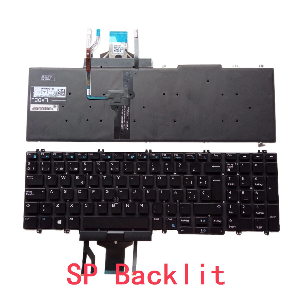 New US Russian Spanish Latin Brazil Portuguese Laptop Backlit Keyboard For Dell Precision 7530 7540 M7530 E7530 7730 7740 02JWKFDell laptop repair parts