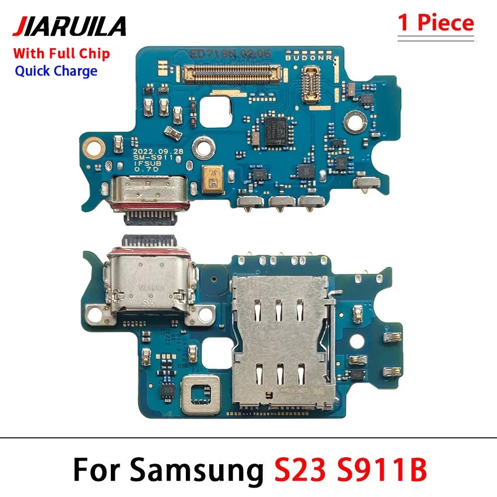 USB Charging Board Port Dock Charger Connector Microphone Flex Cable For Samsung S22 S23 Plus Ultra 5G S908B S901B S906B 5G Samsung phone repair parts