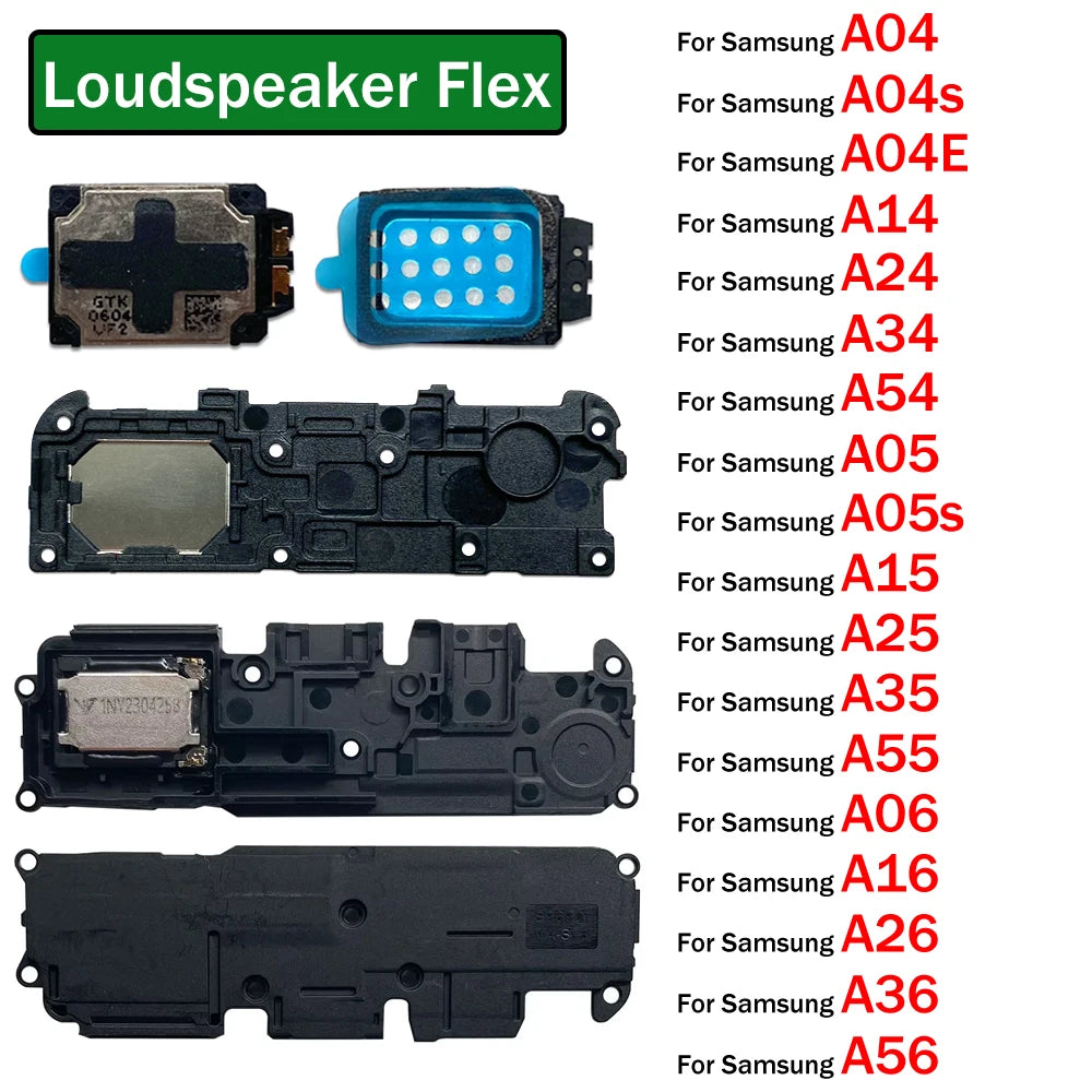 Loud Speaker Buzzer Loudspeaker Flex Cable For Samsung A04 A04s A14 A24 A34 A54 A05 A15 A25 A35 A55 A06 A16 A26 A36 A56 4G 5G Samsung phone repair parts