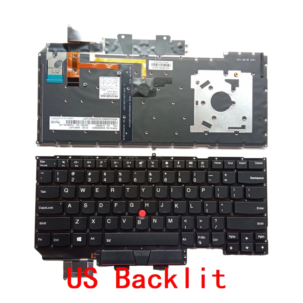 New US Russian Spanish Portuguese Backlit Keyboard For Lenovo Thinkpad X1 Carbon 5th Gen 5 2017 / X1 Carbon 6th Gen 6 2018 Lenovo laptop repair parts