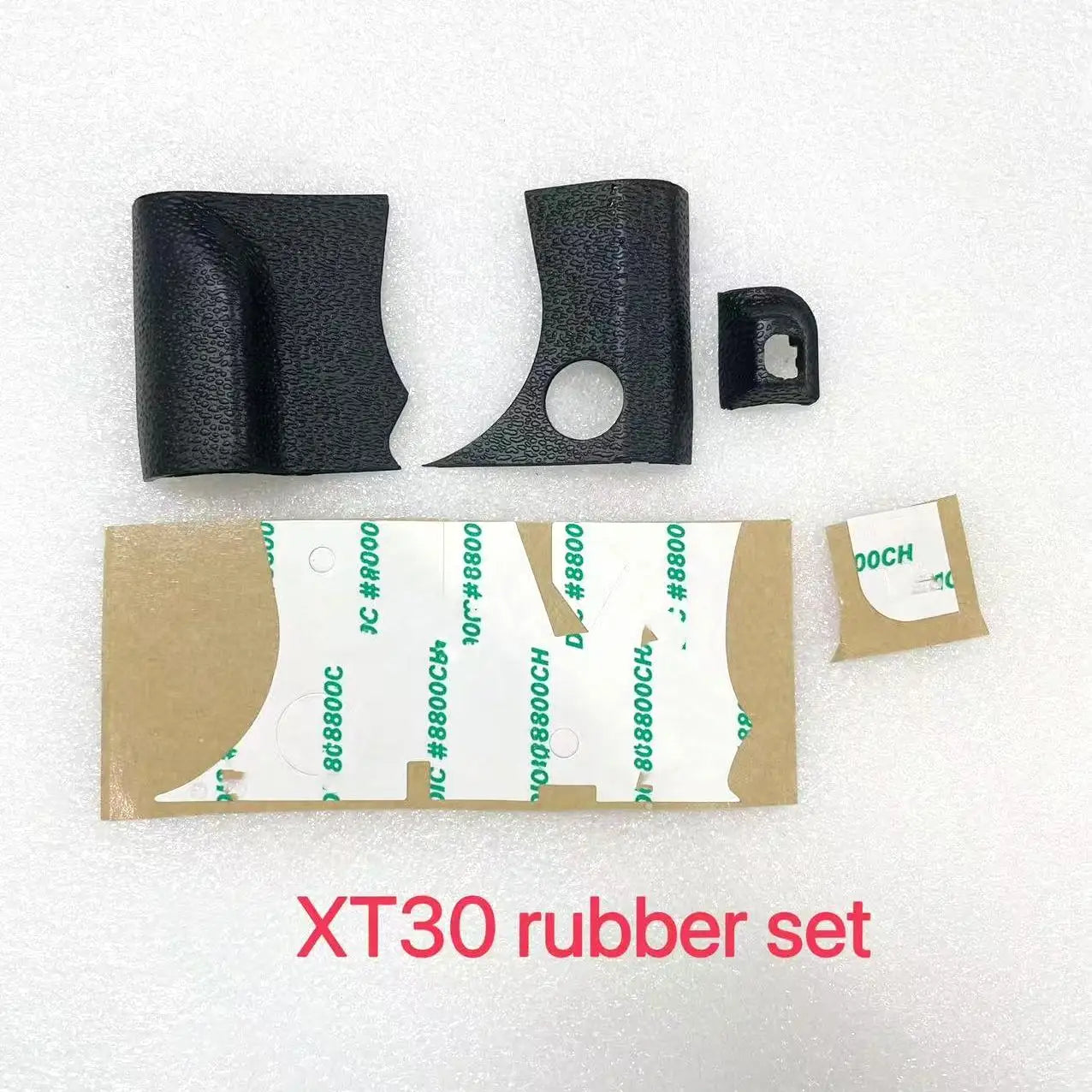 New for Fujifilm FUJI X-T30 II XT30II XT30 X-T30 Mark II Body Rubber Grip + Rear Thumb + Front Side Rubber Cover Part with Tape Digital Camera repair parts