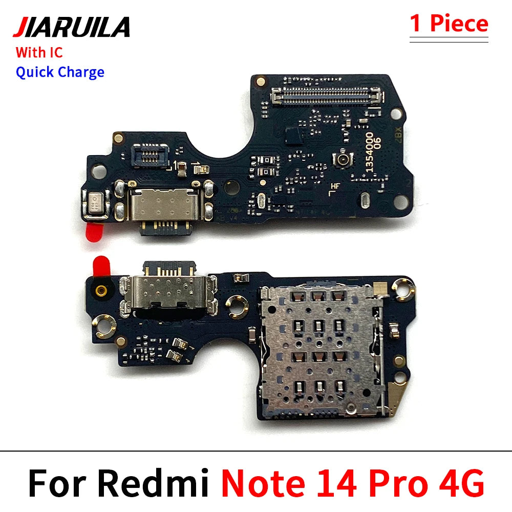 New For XIaomi Redmi Note 14 Pro Plus 4G 5G USB Charging Port Dock Charger Plug Connector Main Board Flex Cable  Xiaomi  Xiao mi phone repair parts