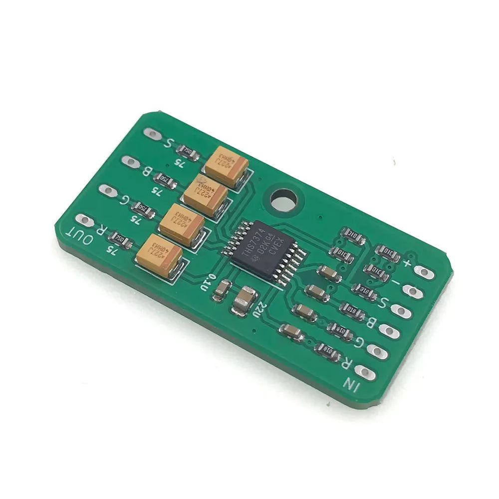 For PC Engine Video Amplifier Board For PCE TurboGrafx-16 THS7374 RGB Amplifier Module Game console repair parts