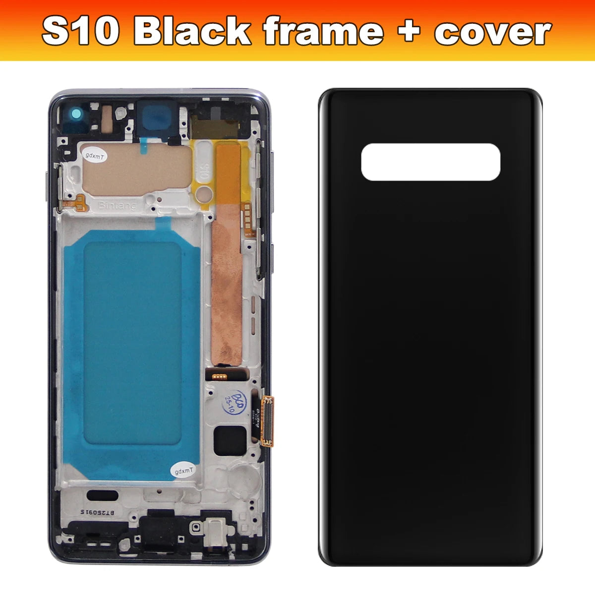 tft S10+ Screen Replacement, for Samsung Galaxy S10 Plus G975F Lcd Display Digital Touch Screen with Frame for Samsung S10 G973F Samsung phone repair parts