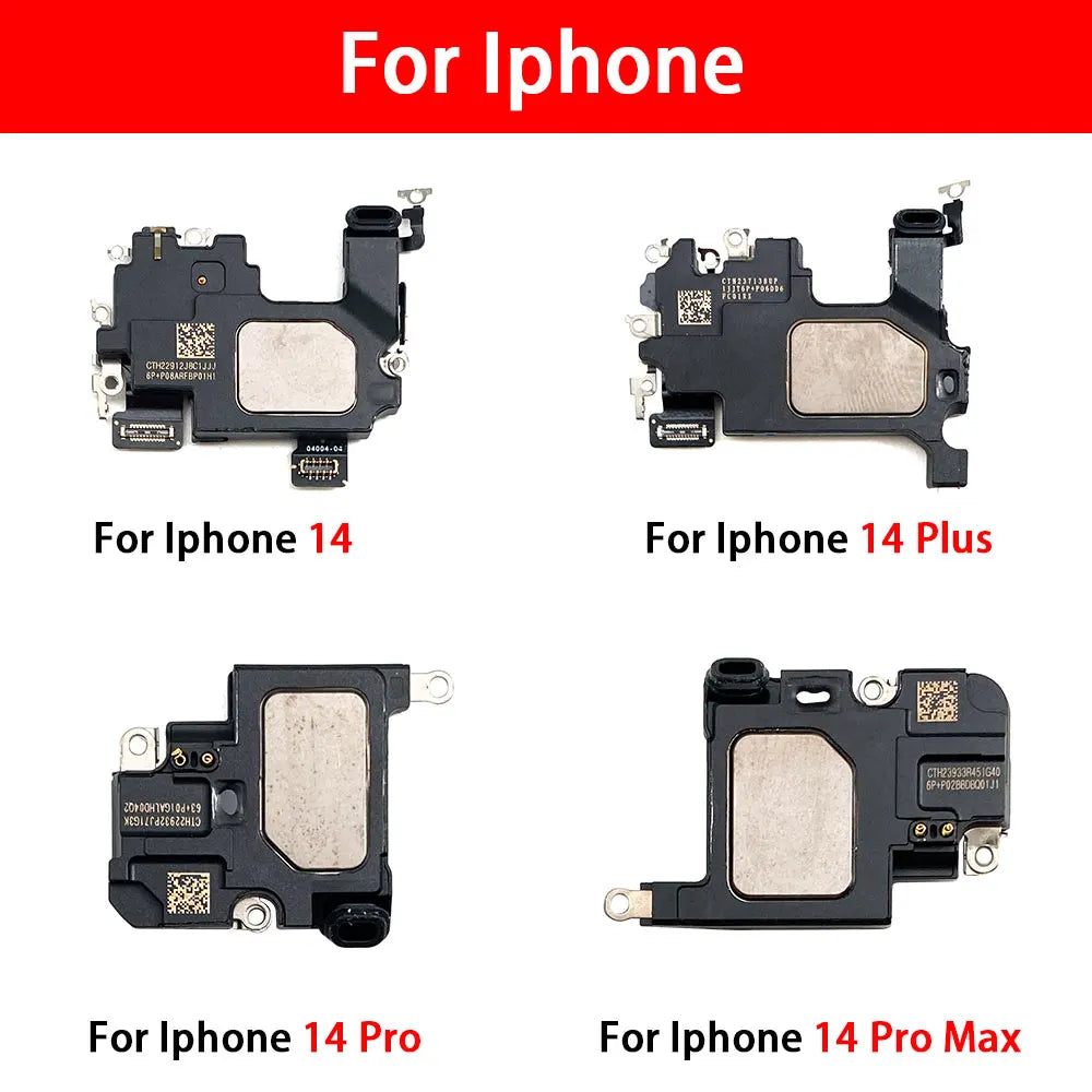 10Pcs/Lot, New Ear Speaker Earpiece Sound Flex Cable For iPhone 11 12 13 14 15 Pro Max Plus Mini Replacement Repair Parts iPhone phone repair parts