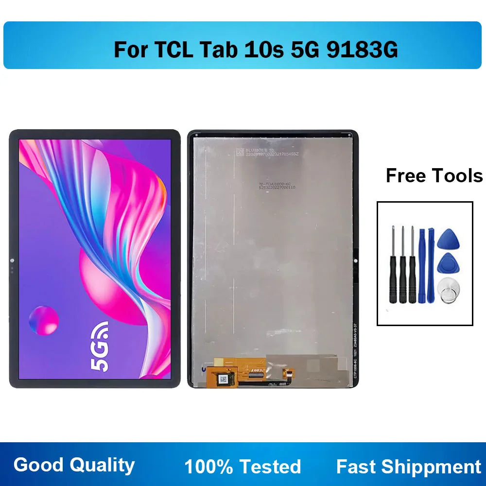 10.1 Inch For TCL Tab 10 5G 9183G LCD Display Touch Screen Digitizer Assembly Replacement for TCL 9183W-2COFUS21 Tablet repair parts