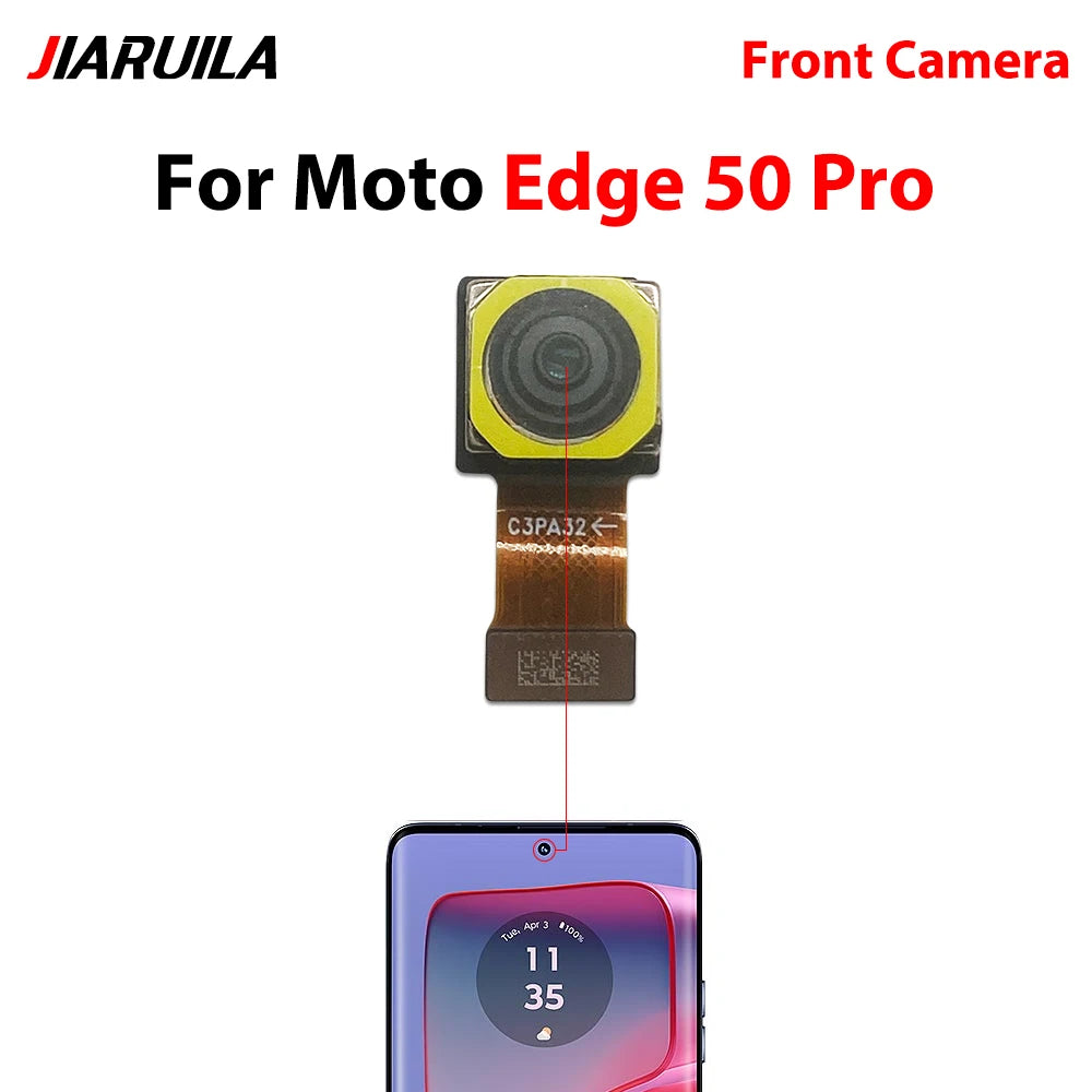 Front Camera Flex Front Back Rear Camera Module Flex Cable For Motorola Moto Edge 20 30 40 50 Neo Fusion Lite Pro Motorola phone repair parts