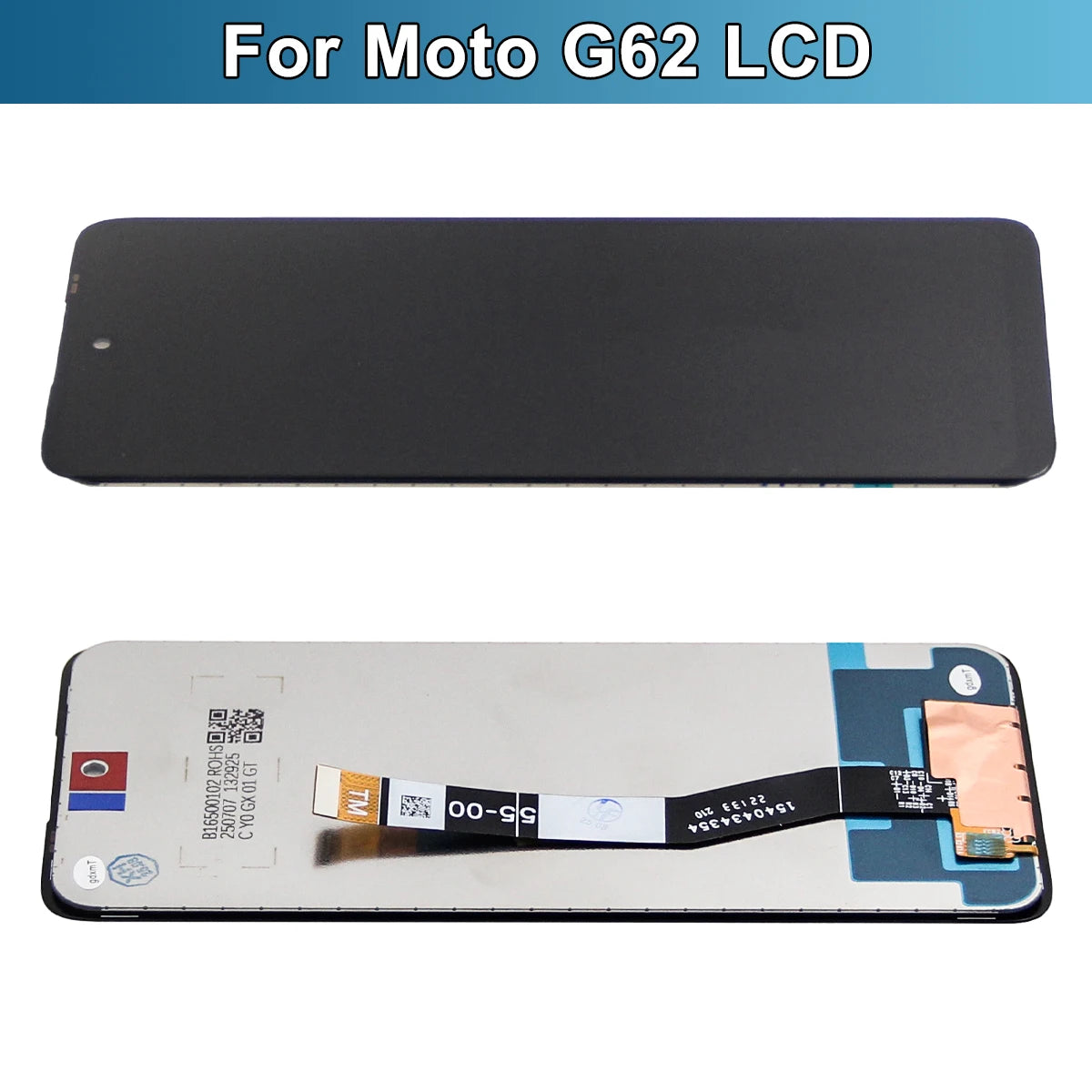 6.5'' For Motorola Moto G62 5G LCD Display Touch Screen Sensor Digiziter Assembly For Moto G62 5G LCD With Frame Replace Parts Motorola phone repair parts