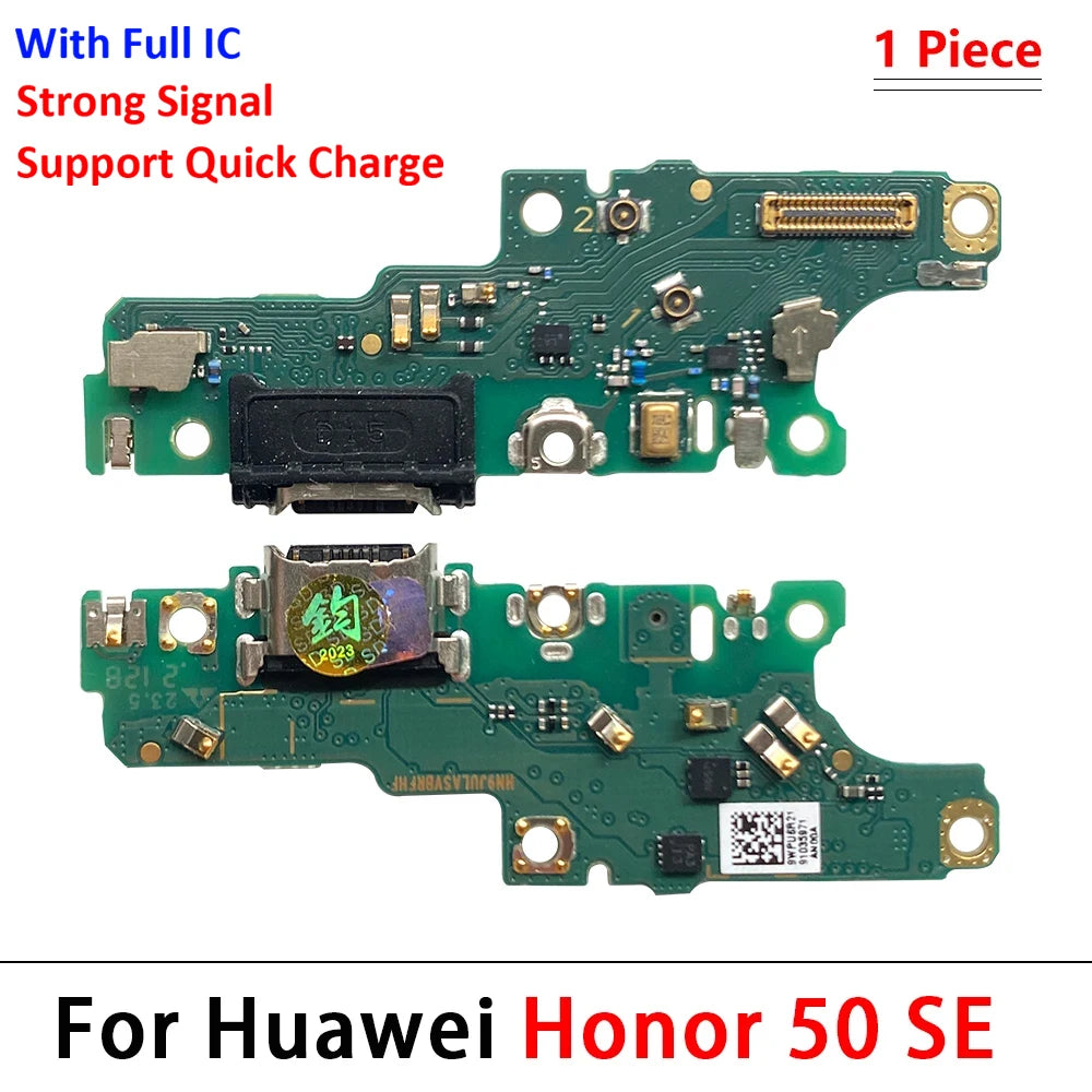 New For Huawei Honor 50 60 70 Pro Se lite X7 X7A X8 X8A X9 5G USB Charge Port Jack Dock Connector Charging Board Flex Cable Huawei phone repair parts