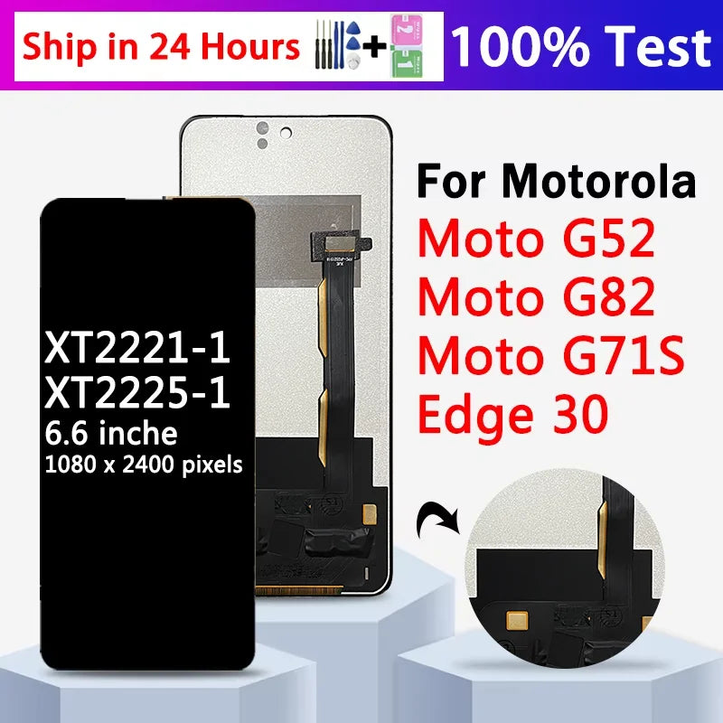 Test 6.6“ For Motorola Moto G71s G52 G82 LCD Display Screen Sensor Panel Digitizer Assembly For Moto Edge30 Display Motorola phone repair parts