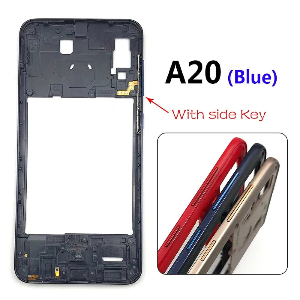 New Housing Middle Frame Bezel Middle Plate Cover For Samsung A20 A30 A50 A70 Replacement parts  Samsung phone repair parts