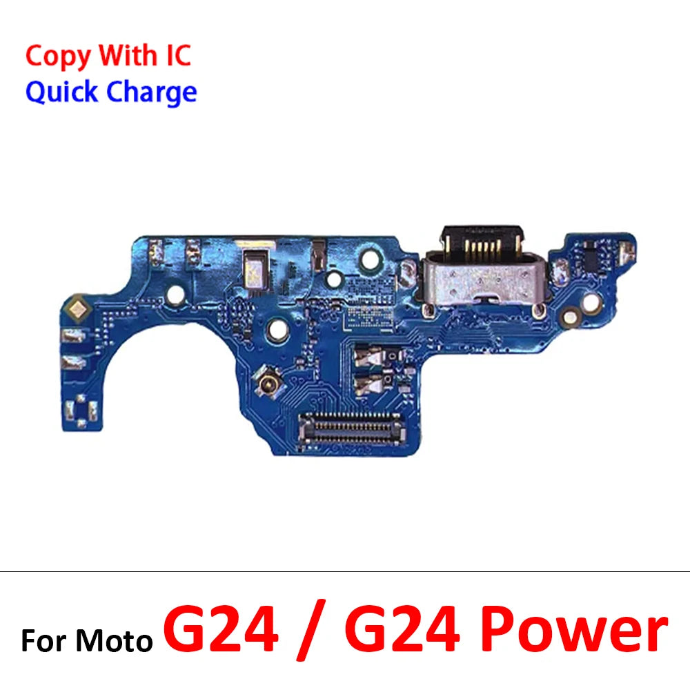 10Pcs, USB Charger Charging Dock Port Connector Flex Cable For Moto E6i E7i E22i E32 G24 Power G04 G14 G54 G64 G84 G42 G62 5G Motorola phone repair parts