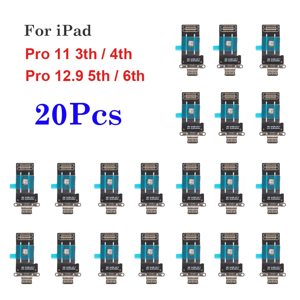 USB Charging Connector Dock Port Flex Cable For iPad Pro 11 inch (2021) 3th (2022) 4th & 12.9 inch (2021) 5th (2022) 6th iPad tablet repair parts