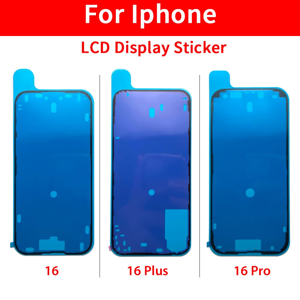 34Pcs, Waterproof Sticker For iPhone 11 12 13 14 15 16 Pro Max Mini Plus LCD Screen Adhesive Frame Seal Tape iPhone phone repair parts