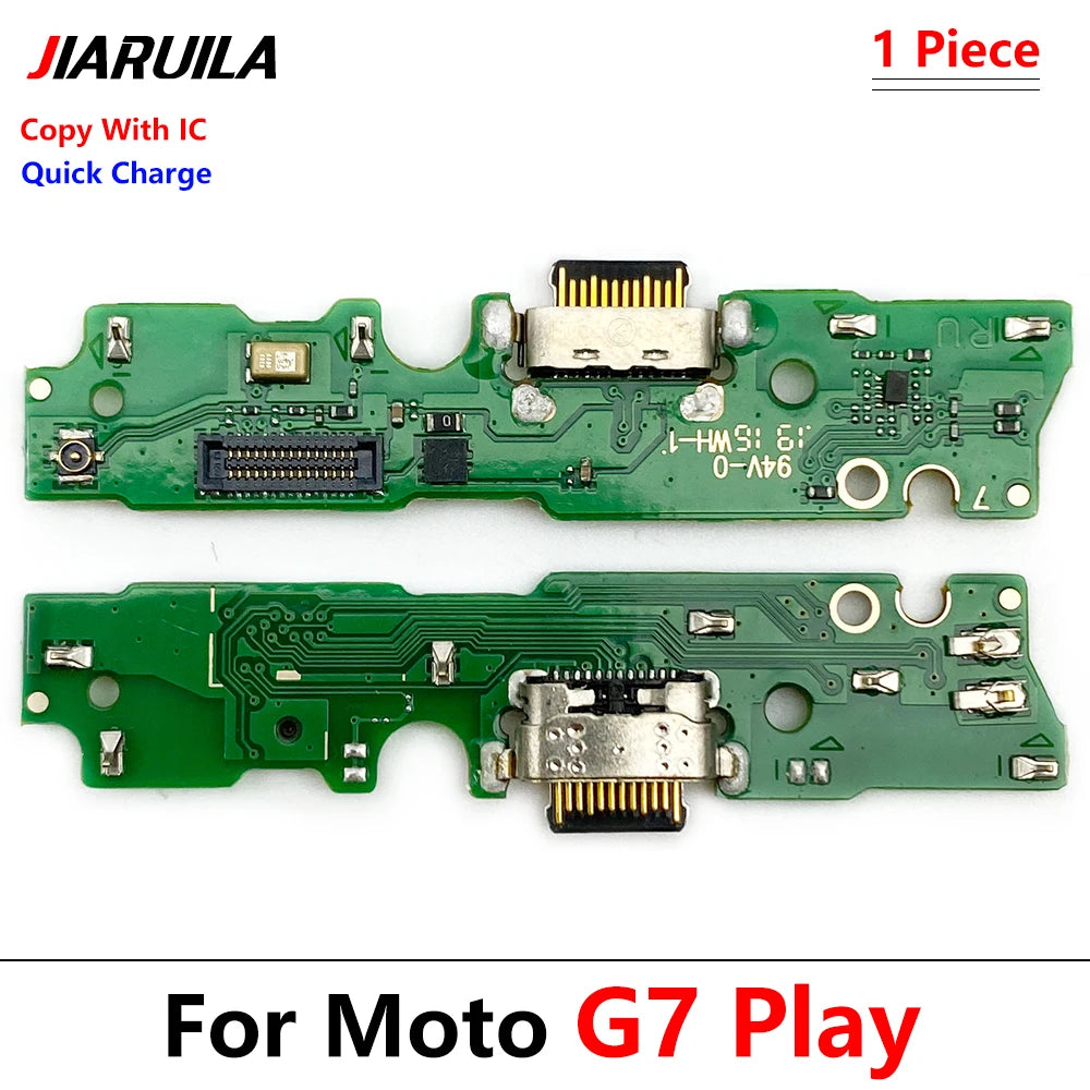 10Pcs/Lot, Dock Connector Micro USB Charger Charging Port Flex Cable Microphone Board For Moto G4 G5 G9 G8 G7 G6 Play Plus Power Motorola phone repair parts