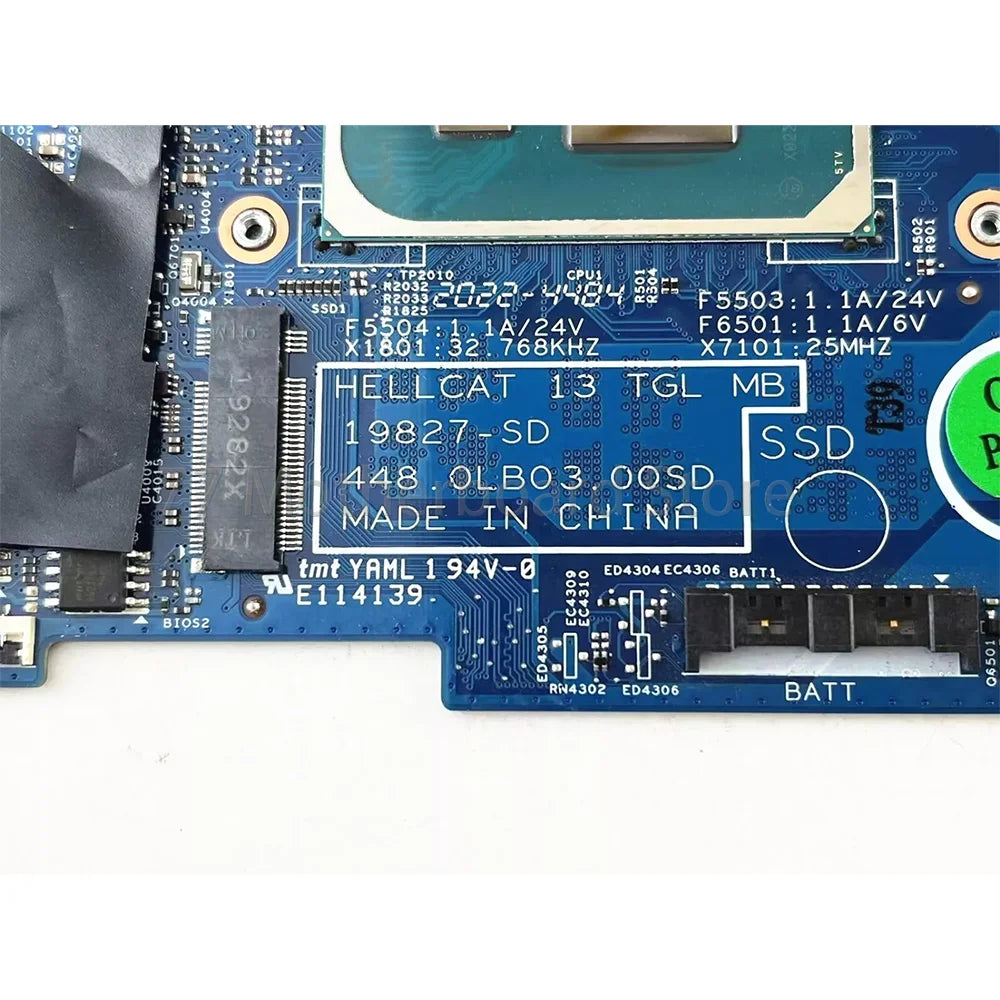 Laptop Motherboard For Dell Inspiron 7306 With CPU I5-1135G7 I7-1165G7 RAM 8G/16G Motherboard 0GT06K 05X8YX AKEMY 19827-1 Dell laptop repair parts