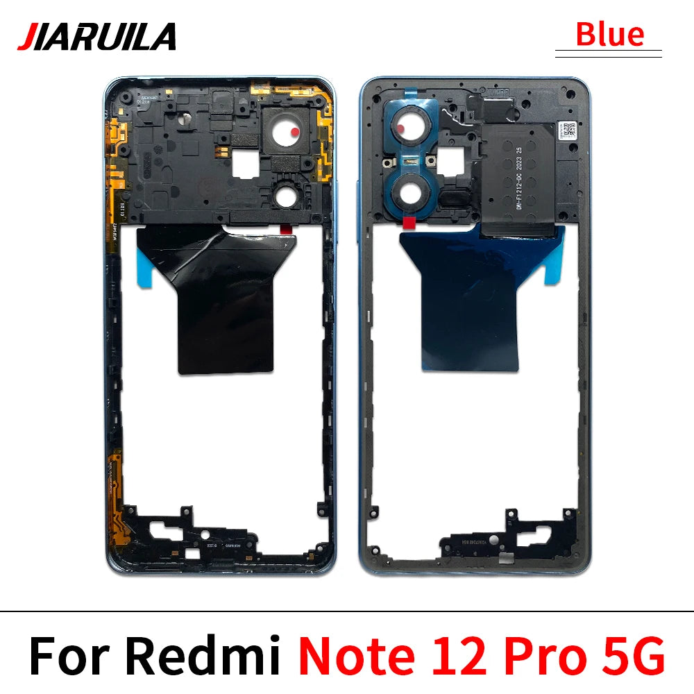 For Xiaomi Redmi Note 12 4G / Note 12 5G / Note 12 Pro 4G 5G / Note 12s Middle Frame Holder Housing Replacement Parts  Xiaomi  Xiao mi phone repair parts