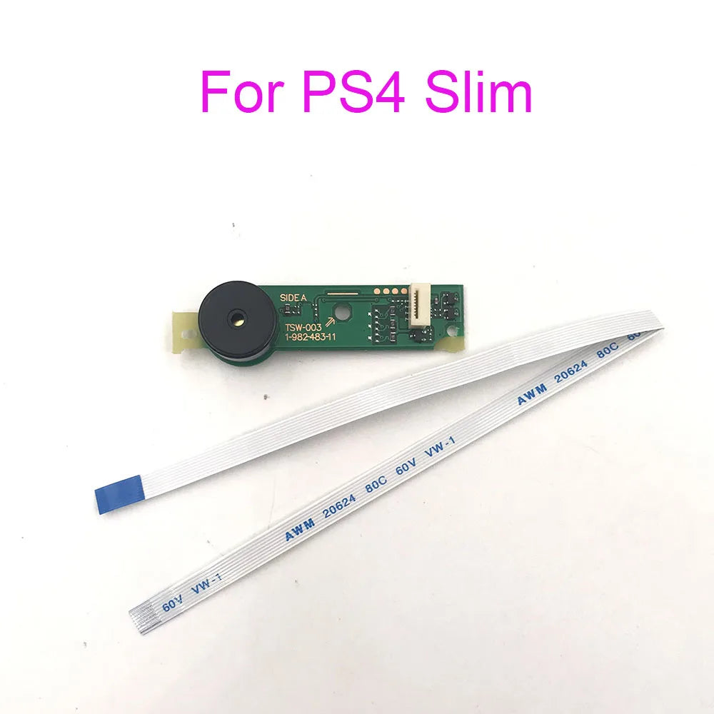 1Set For PS4 Slim TSW-004 TSW-003 TSW-002 Board Power On/Off Switch Power Eject Button PCB Board With Flex Cable Game console repair parts