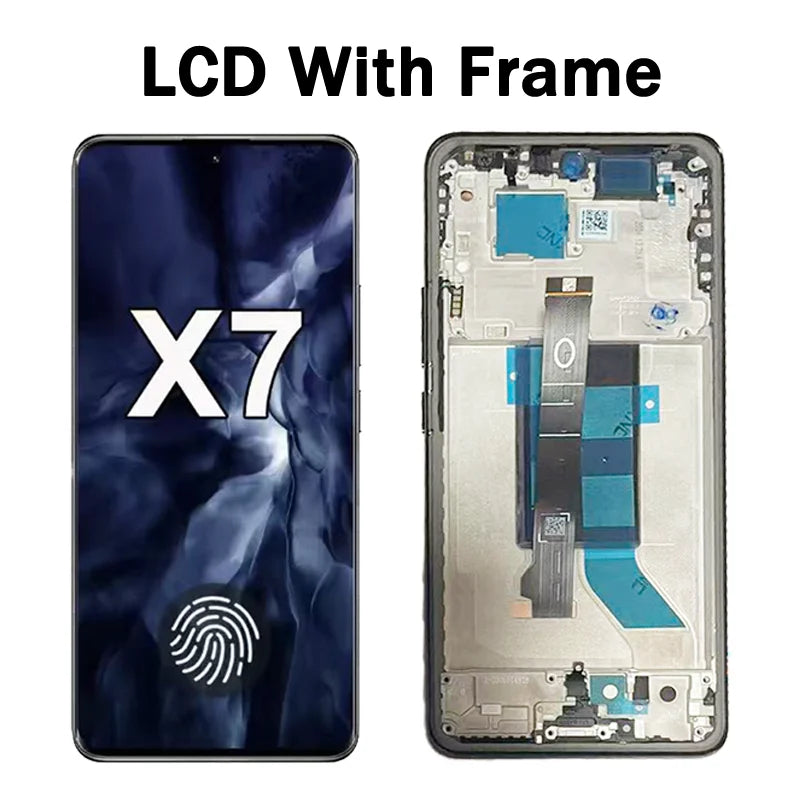 24095PCADG Display Screen For POCO X7 Display for Xiaomi POCO X7 LCD Display Digital Touch Screen with Frame Assembly Oppo phone repair parts Realme phone repair parts