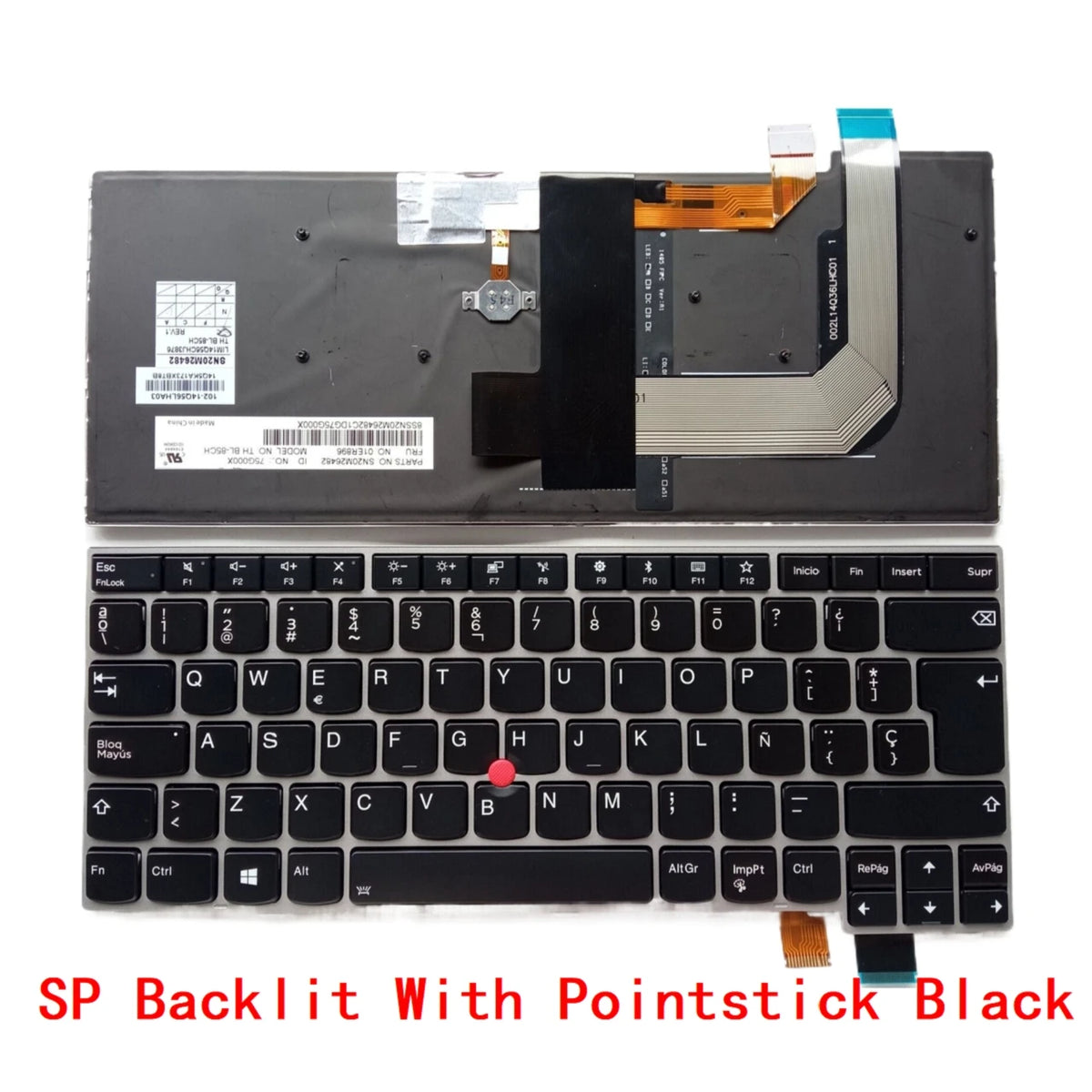 New US Russian Spanish Latin Laptop Backlit Keyboard For Lenovo Thinkpad T470S Notebook PC Replacement F10 with Bluetooth Lenovo laptop repair parts