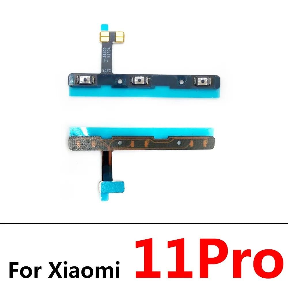 10Pcs, Volume Button Power Switch On Off Button Flex Cable For Xiaomi Mi 11 11T 12 12T 12s 13 14 Pro Lite 12s Ultra  Xiaomi  Xiao mi phone repair parts
