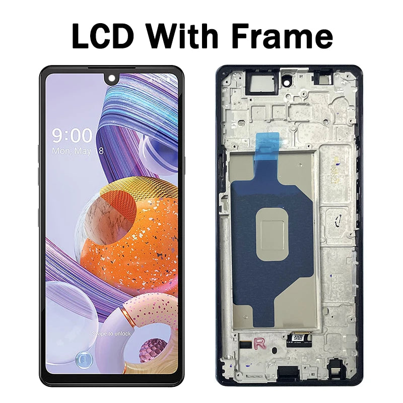 6.8"New For LG Stylo 6 LM-Q730TM LCD Display Touch Screen Digitizer Assembly For LG Stylo6 LMQ730TM Display Replacement LG phone repair parts