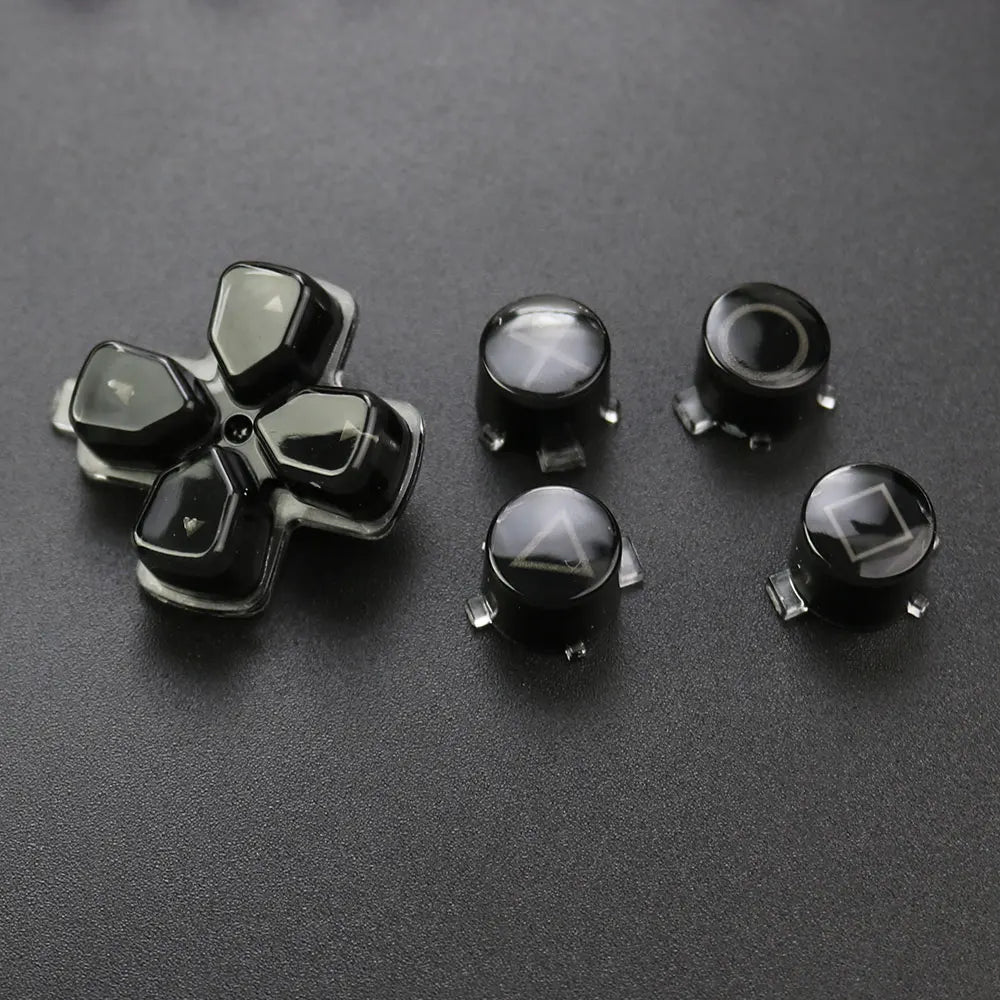 1Set For PS5  V1 V2 V3 Controller Gamepad Crystal Button A B X Y D Pad Cross Direction Function Key Replacement Game console repair parts