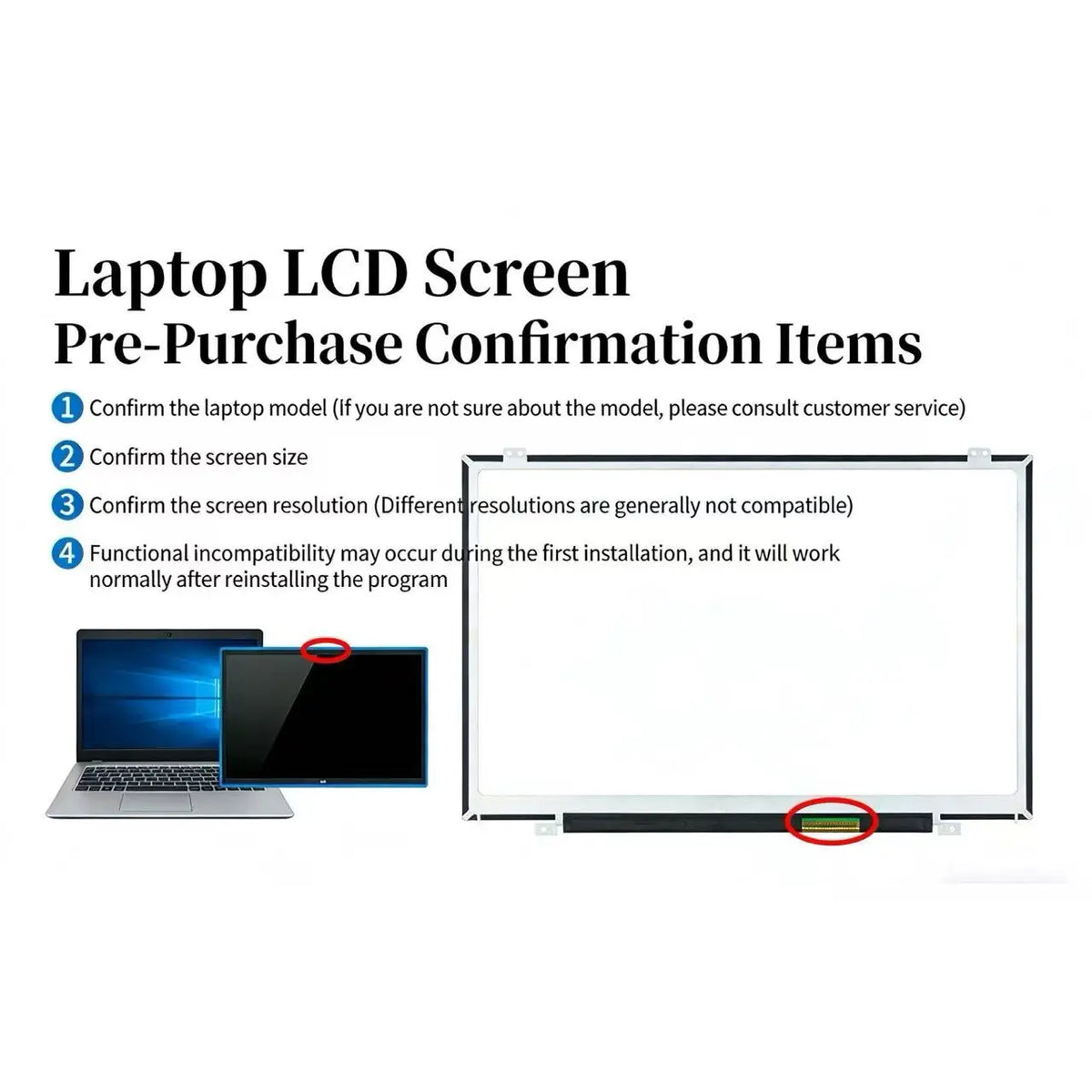 For Lenovo Ideapad 530S-15Ikb 530S-15 81Ev Original 15.6'' Full Fhd Ips Lcd Display Screen with Front Glass Assembly 5D10R06098 Lenovo laptop repair parts