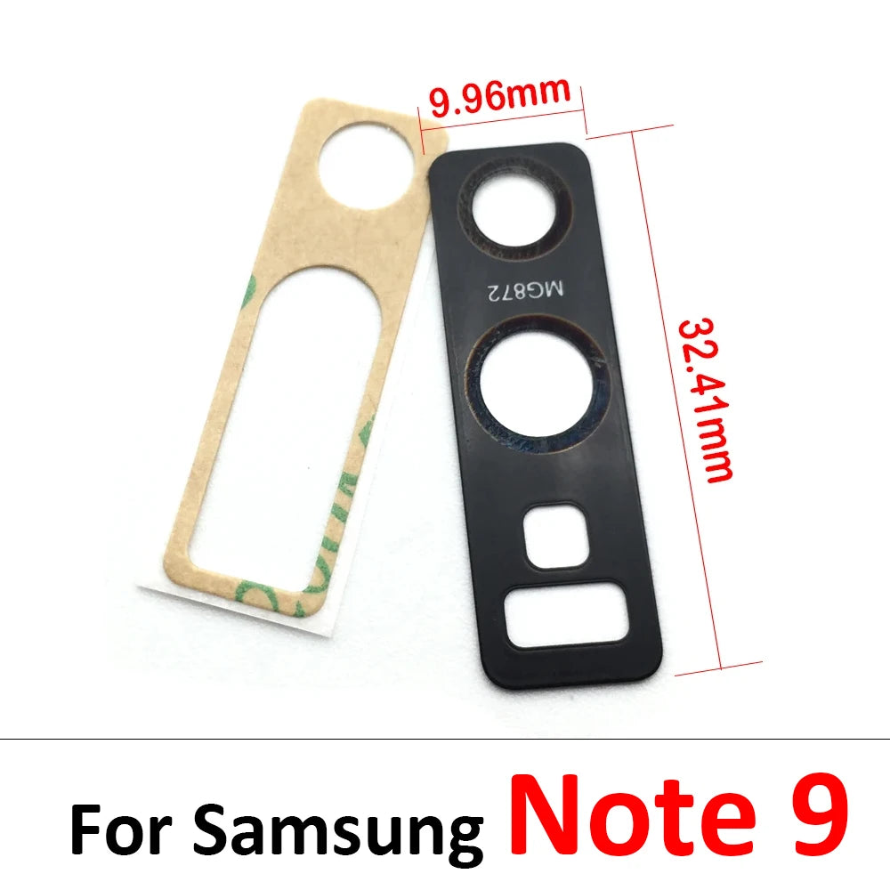 10Pcs, Back Rear Camera Glass Lens For Samsung S8 S9 S10 Plus 5G S10e Note 8 9 10 Plus Lite 20 Ultra With Adhesive Sticker Samsung phone repair parts