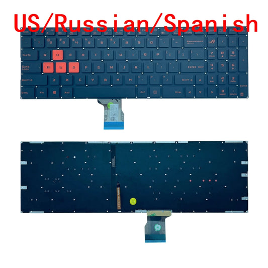 New US Russian Spanish Laptop Backlit Keyboard For ASUS ROG Strix GL702 VT GL702VM GL702VS GL502 VM GL502VS Replacement  ASUS laptop repair parts