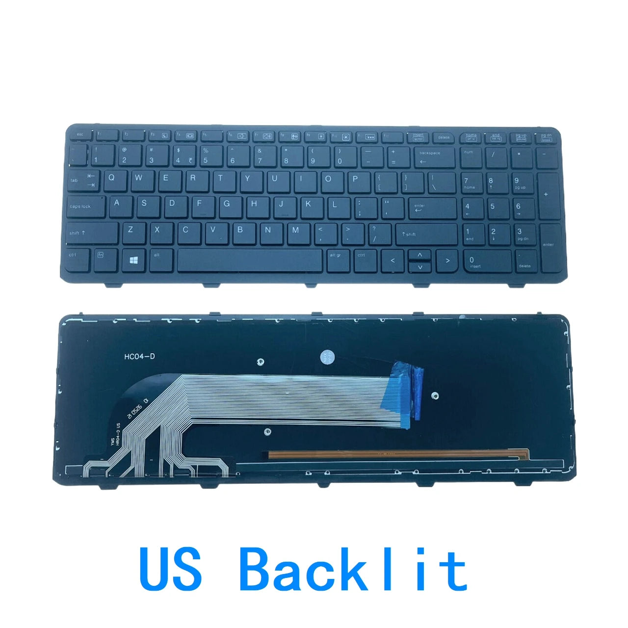 US RU SP AR Backlit Keyboard For HP PROBOOK 450 GO 450 G0 450 G1 470 455 G1 450-G1 450 G2 455 G2 470 G0 G1 G2 S15 / S17  HP laptop repair parts