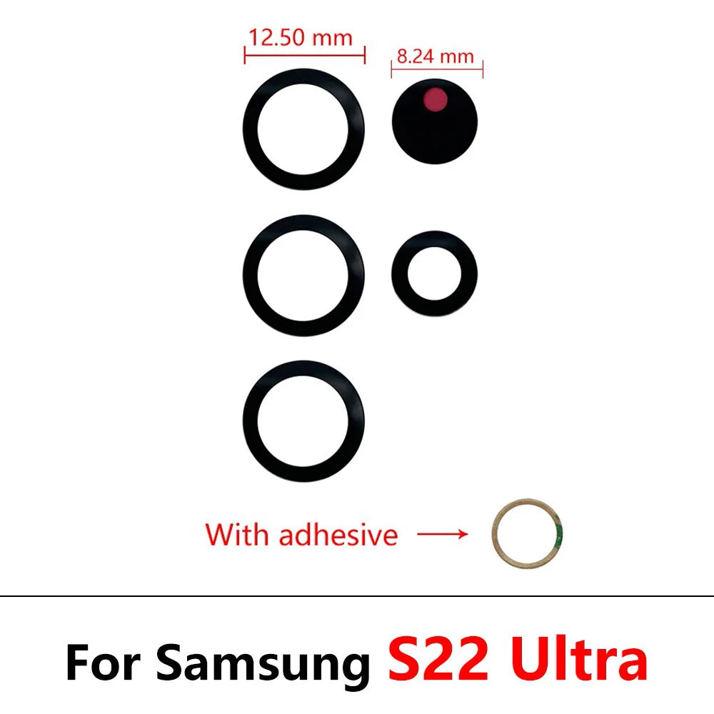 Rear Back Camera Glass Lens For Samsung  S20 S21 S22 S23 S24 Plus Ultra FE 5G Camera Glass With Adhesive Samsung phone repair parts