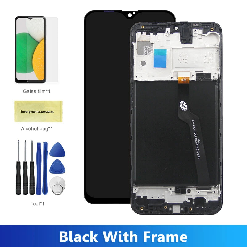 6.2" Screen for Samsung Galaxy A10 A105 A105F A105G A105M Lcd Dispaly Touch Screen with Frame for Samsung Galaxy M10 M105 M105F Samsung phone repair parts